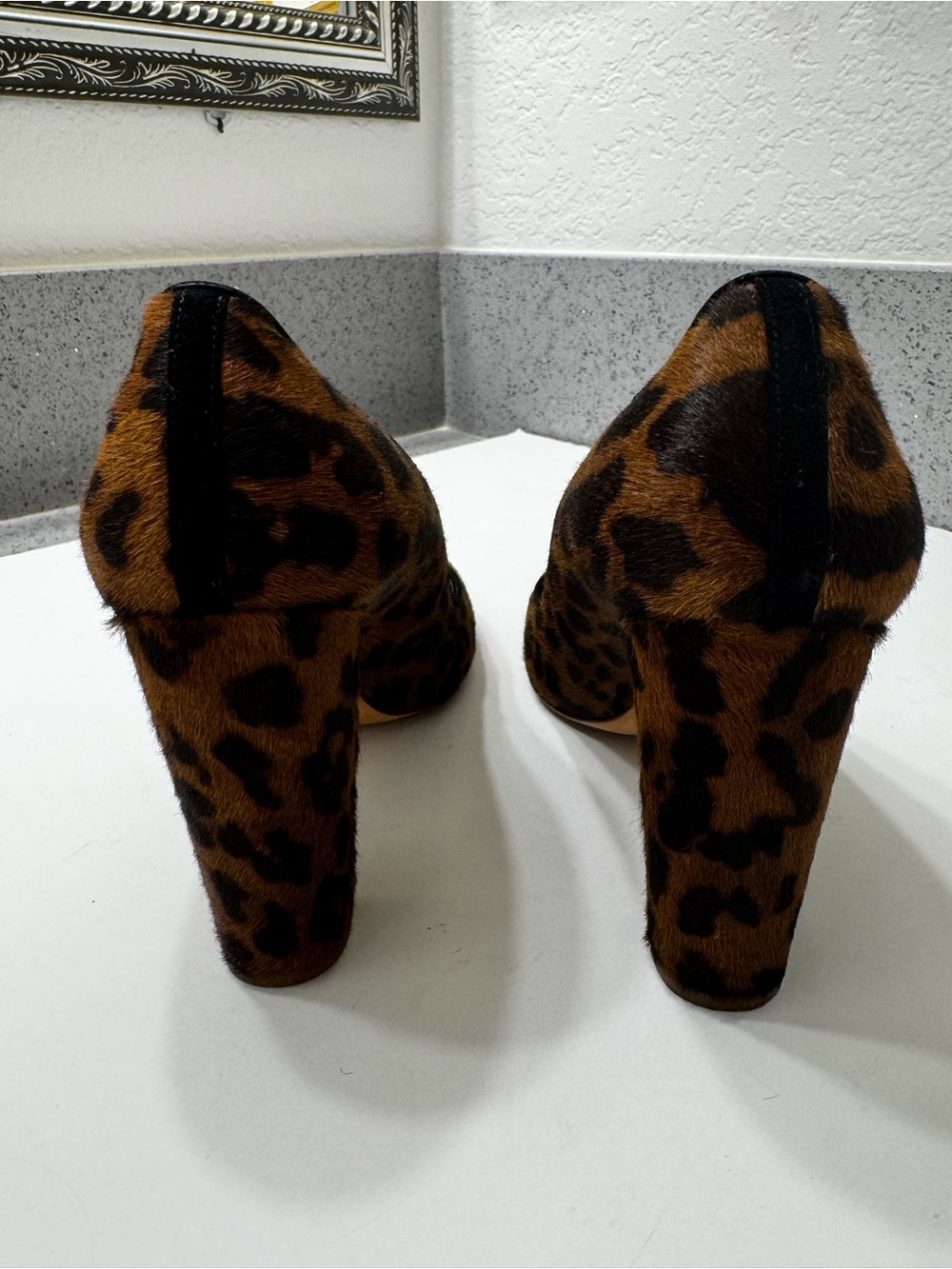 J. Crew Collection Etta Leopard Calf Hair Pump Sz 9.5 - Picture 8 of 11